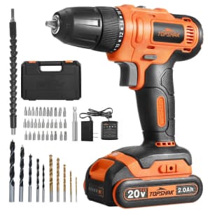 Topshak 20V Electric Drill for $30