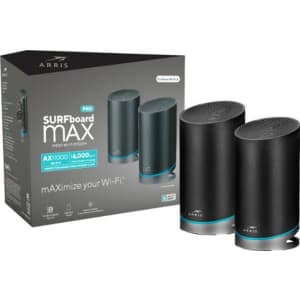 Arris SURFboard mAX Pro AX11000 Tri-Band Mesh WiFi 6 System for $200