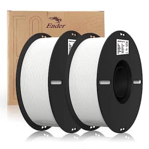 Creality White PLA 3D Printer Filament 1.75mm Ender PLA Filament,Smooth Feeding and Printing 2kg for $30
