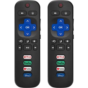 Replacement Remote Control 2-Pack for Roku Smart TVs for $13