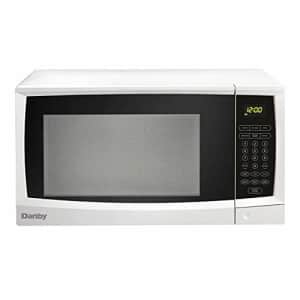 Danby 1.1 Cubic Feet 1000 Watt Compact Kitchen Counter Top Microwave Oven, White for $142
