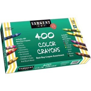 Sargent Art 400-Count Color Crayons for $20