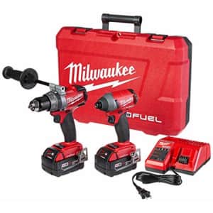 Milwaukee 2796-22 M18 FUEL ONE-KEY 18-Volt Lithium-Ion Brushless Cordless Hammer Drill/Impact for $500