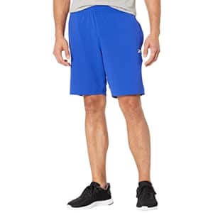 Reebok Men's Standard Workout Ready Shorts, Bright Cobalt, Medium for $16