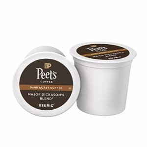 Peet's Peets Coffee Major Dickason's Blend K-Cup Coffee Pods for Keurig Brewers, Dark Roast, 16 Pods for $48