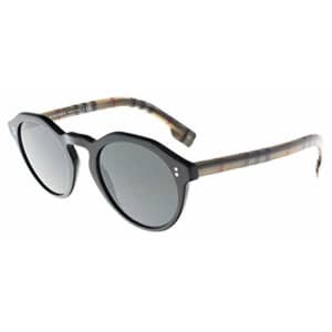 Burberry BE4280 375787 Black BE4280 Round Sunglasses Lens Category 3 Size 48mm for $112