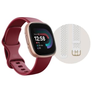 Fitbit Versa 4 Fitness Smartwatch Bundle for $140 for members
