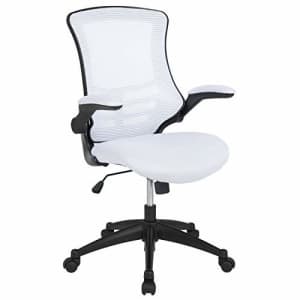 Flash Furniture Mid-Back White Mesh Swivel Ergonomic Task Office Chair with Flip-Up Arms for $118 Flash Furniture Mid-Back White Mesh Swivel Ergonomic Task Office Chair with Flip-Up Arms for $118