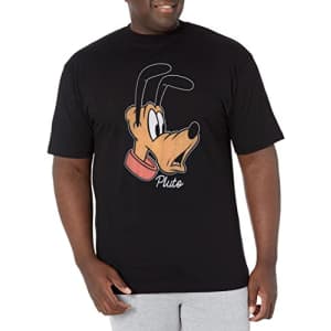 Disney Big & Tall Classic Mickey Signature Donald Men's Tops Short Sleeve Tee Shirt, Athletic for $13