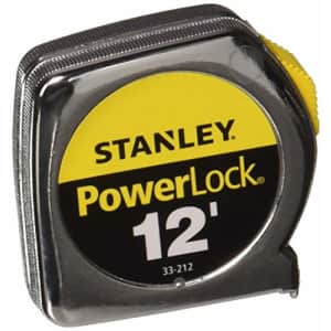 Stanley Hand Tools 33-212 12' PowerLock Tape Measure With Stud Markings Every 16" for $14 Stanley Hand Tools 33-212 12' PowerLock Tape Measure With Stud Markings Every 16" for $14