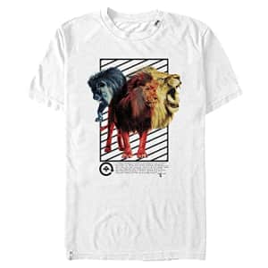 LRG Lifted Research Group Triple Lion Young Men's Short Sleeve Tee Shirt, White, XX-Large for $10