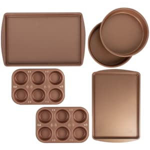 BakerEze 6-Piece Copper Nonstick Bakeware Set for $14 BakerEze 6-Piece Copper Nonstick Bakeware Set for $14