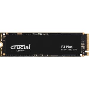 Crucial P3 Plus 1TB PCIe Gen4 3D NAND NVMe M.2 SSD for $67