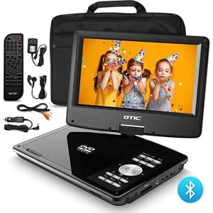 Otic 9" Portable Bluetooth DVD Player for $67