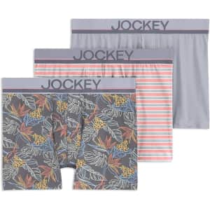 Jockey Men's Underwear Casual Cotton Stretch 3" Trunks 3-Pack From $9.99
