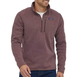 Patagonia Men's Better Sweater 1/4 Zip Pullover for $84