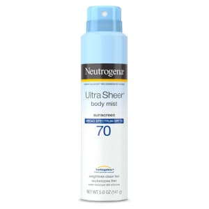 Neutrogena 5-oz. SPF 70+ Ultra Sheer Lightweight Sunscreen Spray for $9