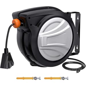 65-Foot Retractable Extension Cord and Reel for $70