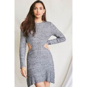 Forever 21 Women's Cutout Sweater Mini Dress for $12 Forever 21 Women's Cutout Sweater Mini Dress for $12