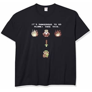 Nintendo Men's Prepared T-Shirt, Black, XXXX-Large for $8 Nintendo Men's Prepared T-Shirt, Black, XXXX-Large for $8