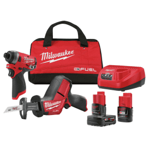 Milwaukee M12 FUEL Impact Driver/HACKZALL Reciprocating Saw Combo Kit for $178
