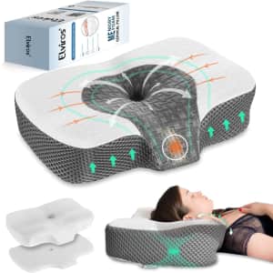 Elviros Cervical Queen Neck Pillow for $18 Elviros Cervical Queen Neck Pillow for $18