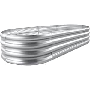 Land Guard Galvanized Raised Garden Bed Kit for $45