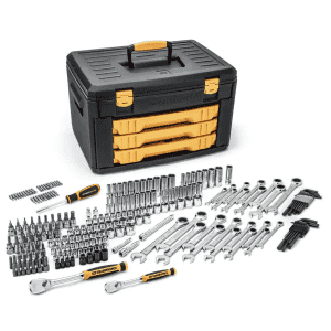 GearWrench 232-Piece SAE/Metric Mechanics Tool Set in 3-Drawer Storage Box for $229