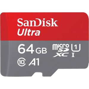 SanDisk 64GB Ultra UHS-I micro SD with Adapter for $12 SanDisk 64GB Ultra UHS-I micro SD with Adapter for $12