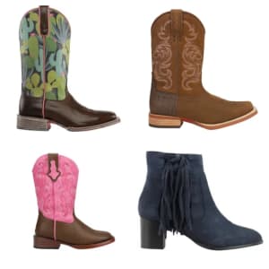 Clearance Cowboy Boots at Shoebacca: Up to 80% off + extra 10% off