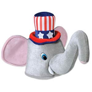 Beistle Plush USA Patriotic Elephant Hat 4th Of July Party Supplies Costume Accessory for $9