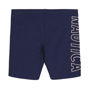 Nautica Girls' Active Spandex Bike Shorts, Peacoat Heart, 7 for $7