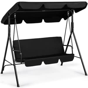 Yaheetech 3-Seat Porch Swing for $77