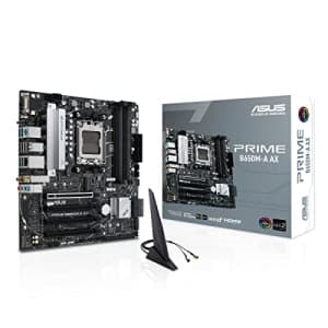 ASUS Prime B650M-A AX AMD B650(Ryzen 7000) Micro-ATX Motherboard(DDR5,PCIe 5.0 M.2,2.5Gb LAN,Wi-Fi for $150