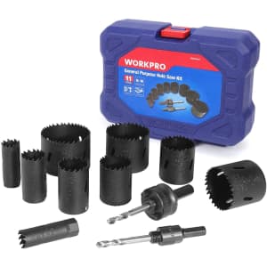 WorkPro 11-Piece Hole Saw Kit for $35 WorkPro 11-Piece Hole Saw Kit for $35