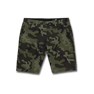 Volcom Men's Vmonty Chino Shorts, Green Combo for $23 Volcom Men's Vmonty Chino Shorts, Green Combo for $23