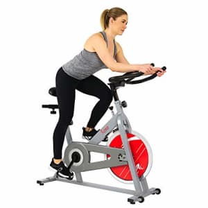 Sunny Health & Fitness SF-B1001S Indoor Cycling Bike, Silver for $168
