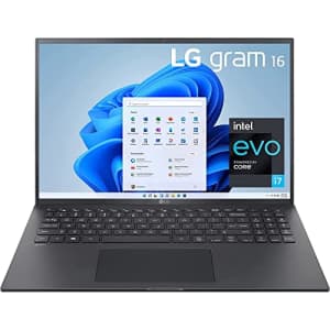LG Gram 16Z90P Laptop 16" IPS Ultra-Lightweight, (2560 x 1600), Intel Evo 11th gen Core i7, 16GB for $1,074