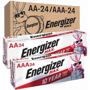 Energizer MAX AA & AAA Batteries 48-Pack for $35
