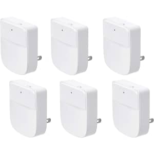 AmazonBasics LED Plug-in Night Light 6-Pack for $18 AmazonBasics LED Plug-in Night Light 6-Pack for $18
