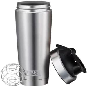 Stainless Steel Vacuum Protein Shaker Bottle for $9 Stainless Steel Vacuum Protein Shaker Bottle for $9