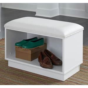 Home Styles Linear Cushioned Storage Bench for $128 Home Styles Linear Cushioned Storage Bench for $128