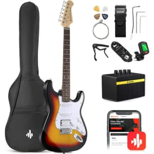 Donner 39" Beginner Electric Guitar Kit for $146