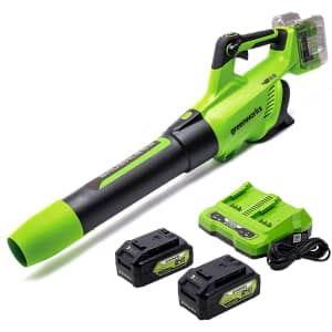 Greenworks 48V Cordless Axial Leaf Blower Kit for $105 Greenworks 48V Cordless Axial Leaf Blower Kit for $105
