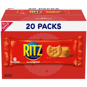 Ritz Cracker Snack Packs 20-Pack for $5.75 via Sub & Save Ritz Cracker Snack Packs 20-Pack for $5.75 via Sub & Save