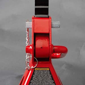 BIG RED T43002A Torin Steel Jack Stands: Double Locking, 3 Ton (6,000 lb) Capacity, Red, 1 Pair for $40