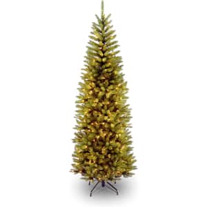 National Tree Company 6.5-Foot Kingswood Fir Artificial Pre-Lit Slim Christmas Tree for $109