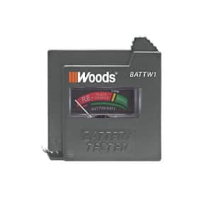 Southwire Woods BATTW1 Battery Tester - Tests 9V, AA, AAA, C, D, and 1.5V Batteries for $14