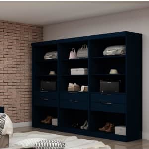 Luxor Ramsey Open 3 Sectional Closet Armoire for $956