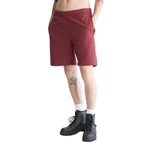 Calvin Klein Men's Logo French Terry Shorts, Alpine Berry, Small for $16